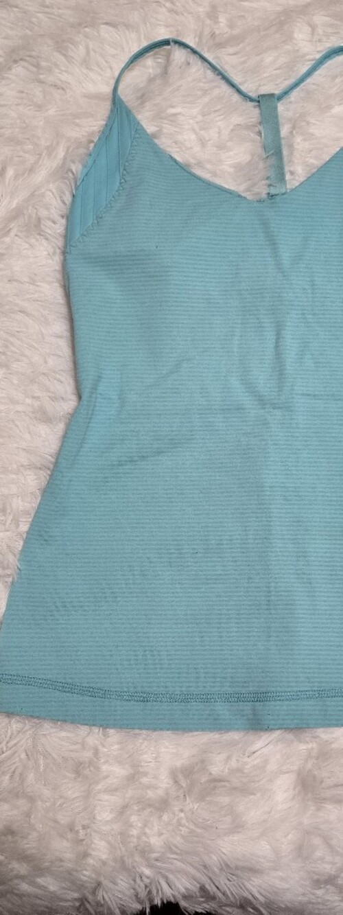 lululemon athletica Aqua Ribbed T-Back Tank